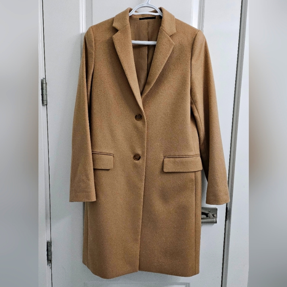 Uniqlo Camel Wool Cashmere Coat